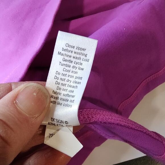 Athleta Full Zip 'Hope Jacket 2' in Jazzy Purple Size Small - Picture 10 of 12